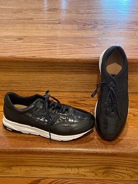 NWOT Rossofiorentino Calzoleria Caiano DipDyed Crocodile Sneakers Size 43 (10)